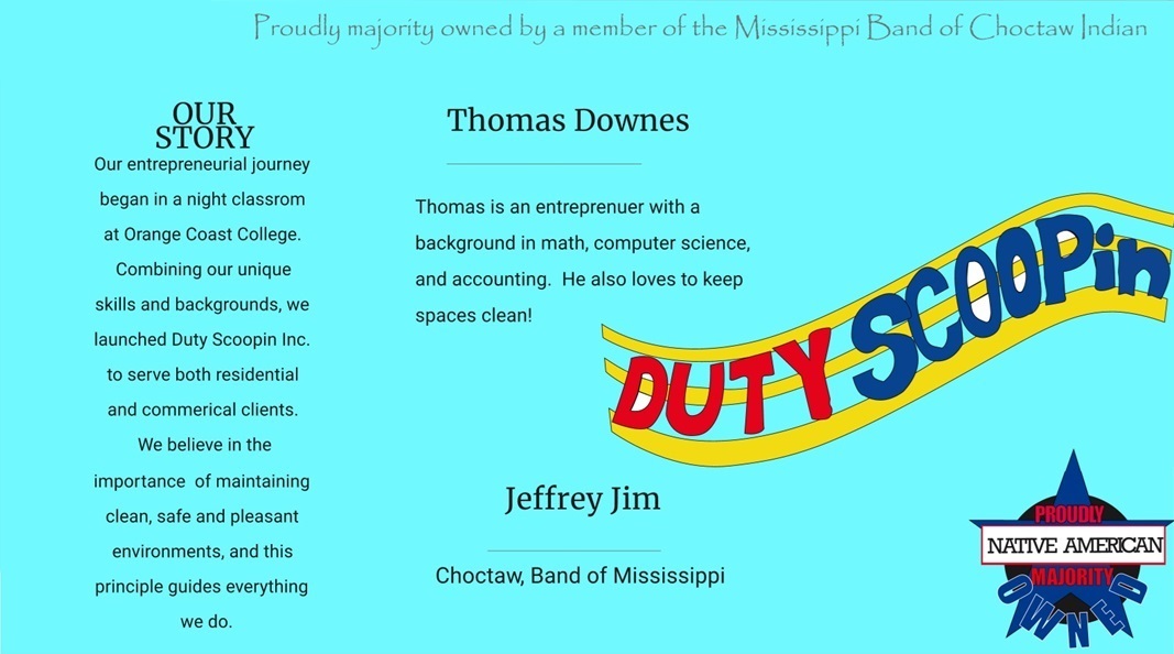 Biographies of founders of Duty Scoopin